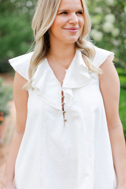 Ruffled Collar Dress