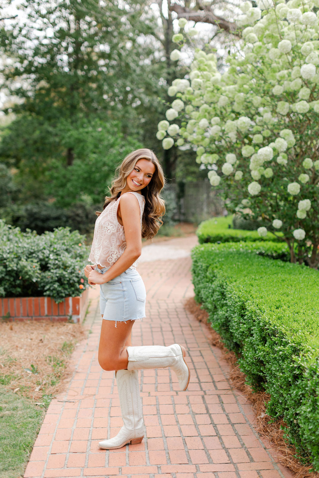 Embroidered Lace Top