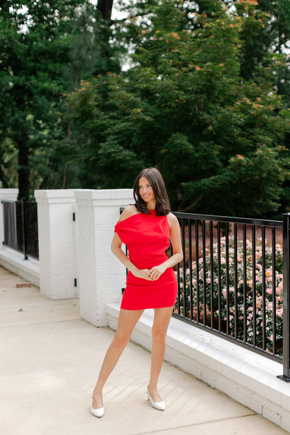 Off Shoulder Ruched Bodycon Dress