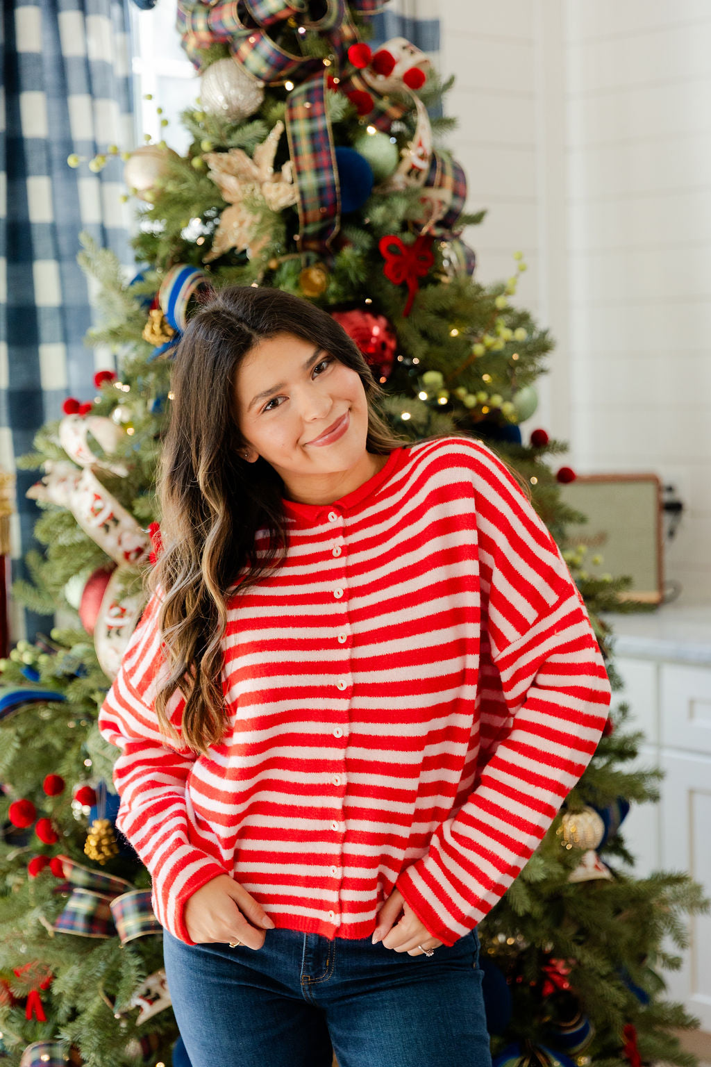 Holiday Piper Stripe Cardigan