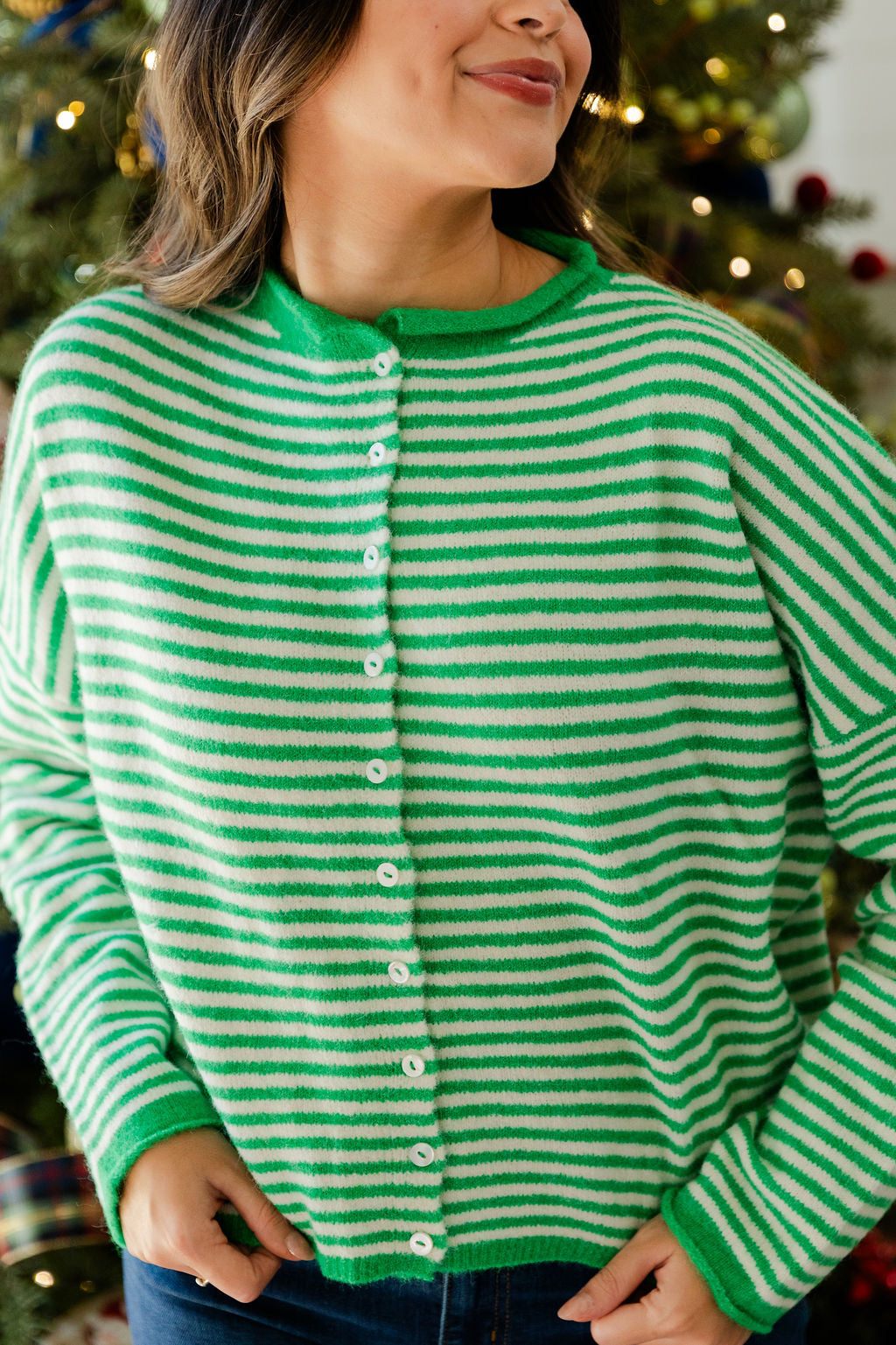 Holiday Piper Stripe Cardigan