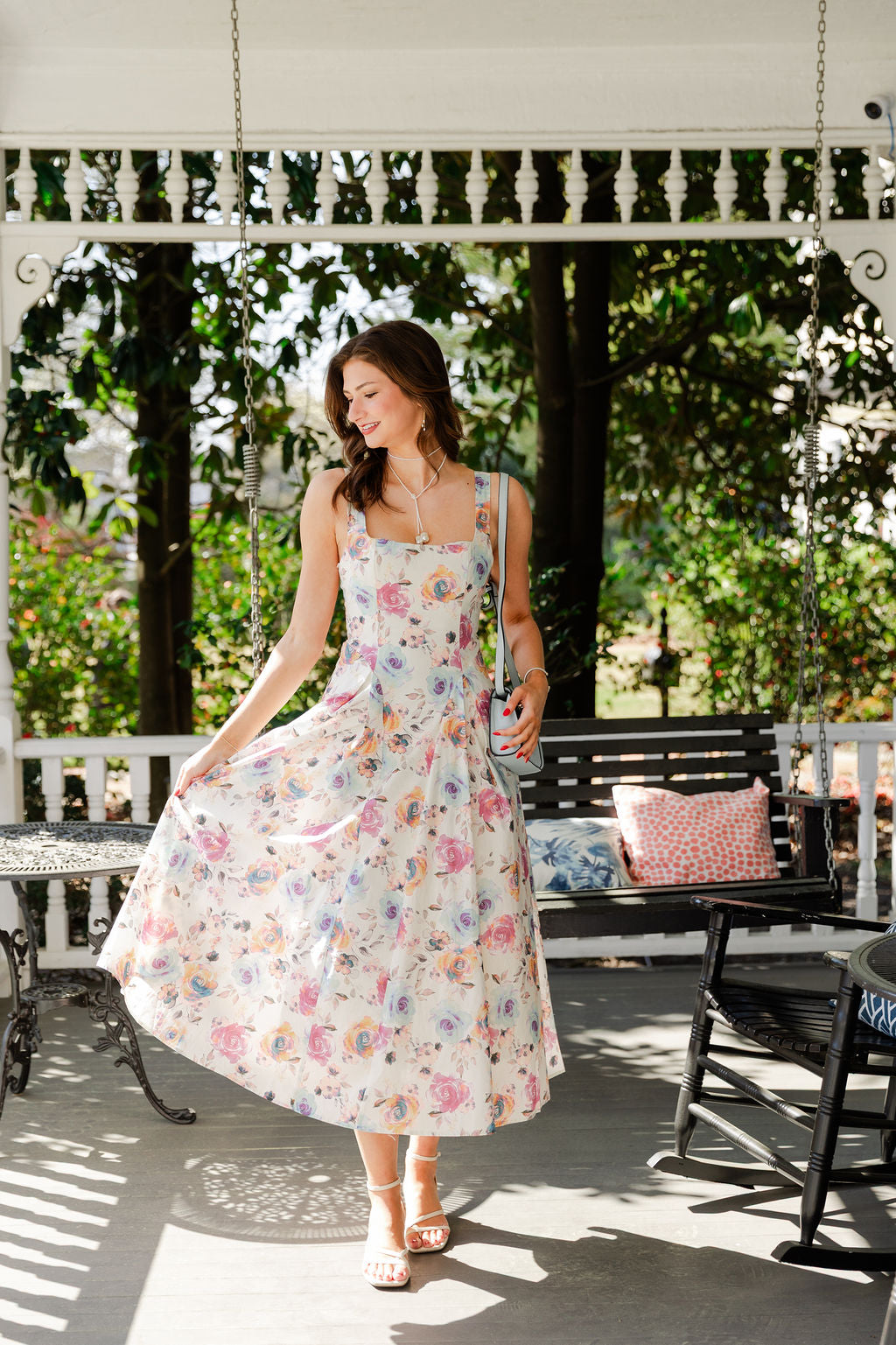 Floral Print Fit & Flare Dress