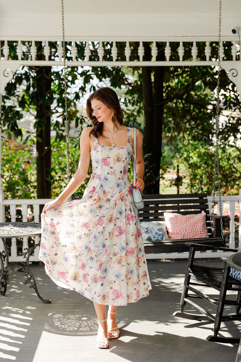 Floral Print Fit & Flare Dress