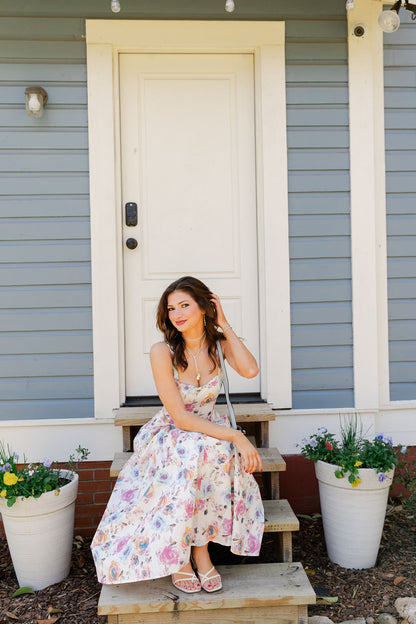 Floral Print Fit & Flare Dress