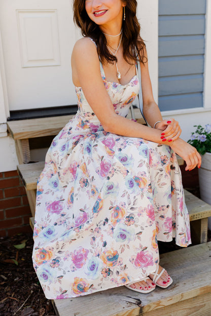 Floral Print Fit & Flare Dress