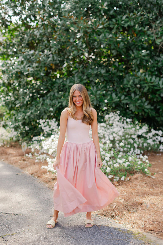 Flare Skirt Maxi Dress