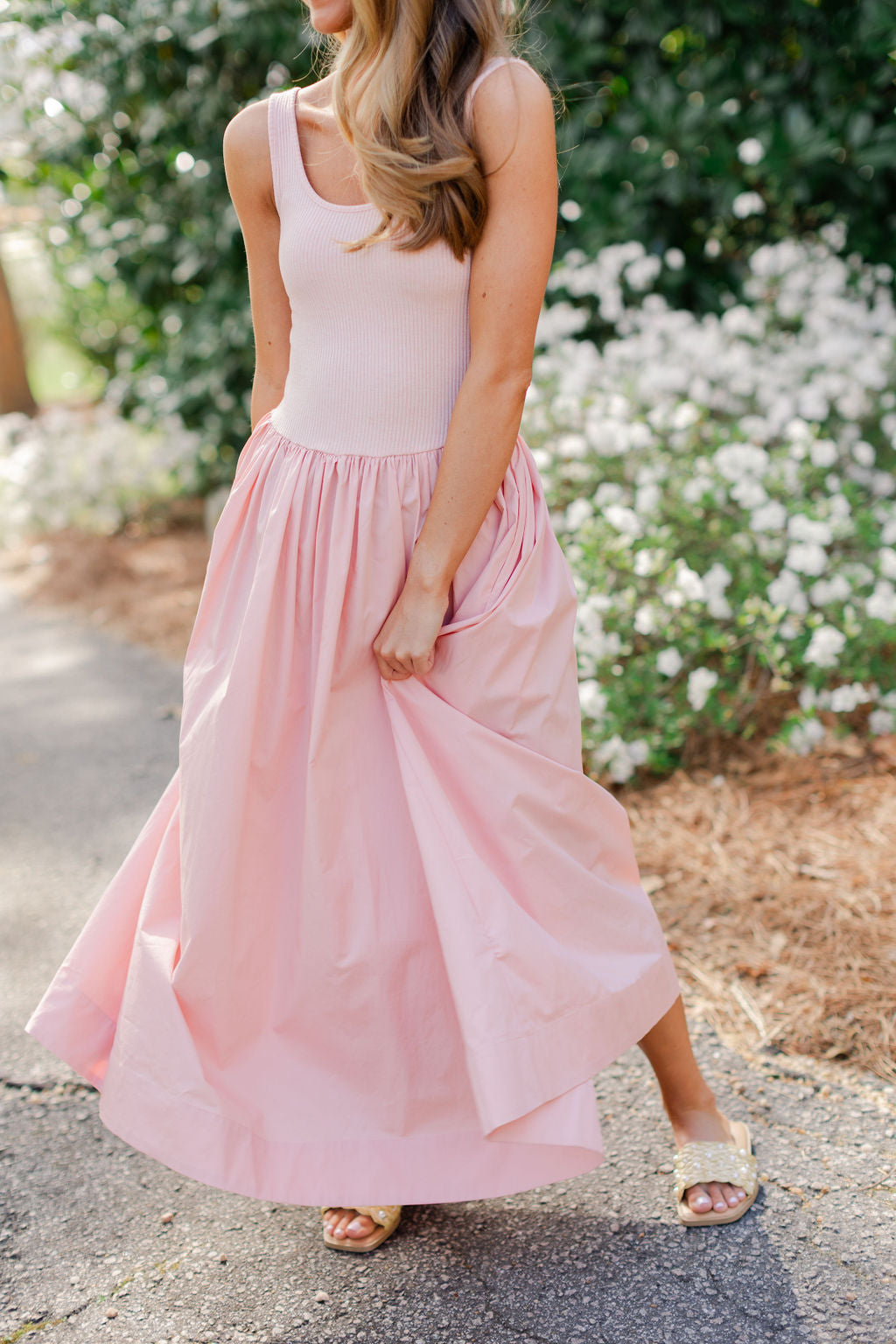 Flare Skirt Maxi Dress