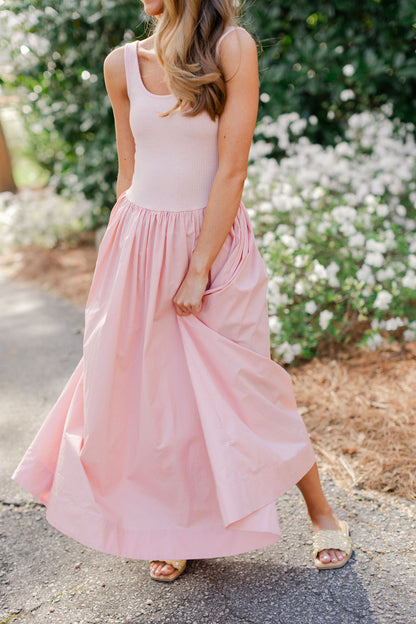 Flare Skirt Maxi Dress