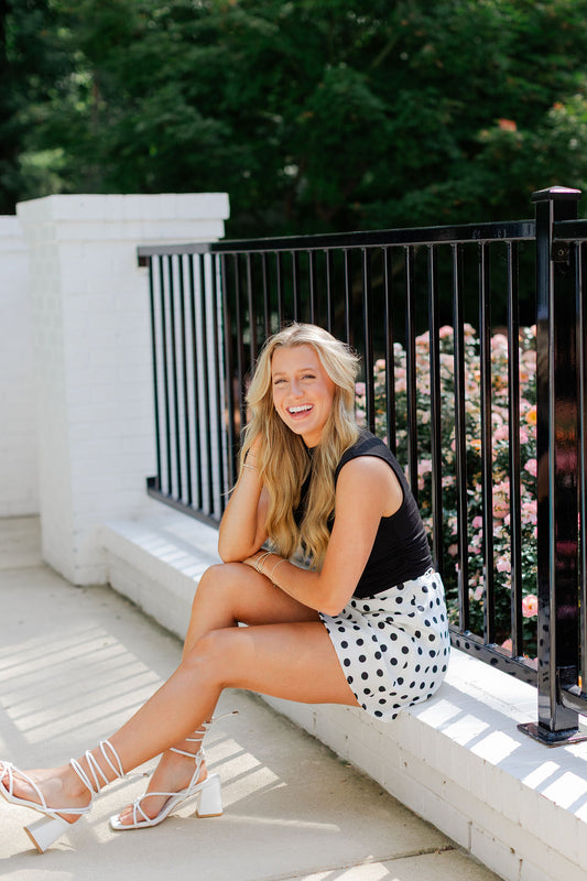 Polka Dot Mini Skirt