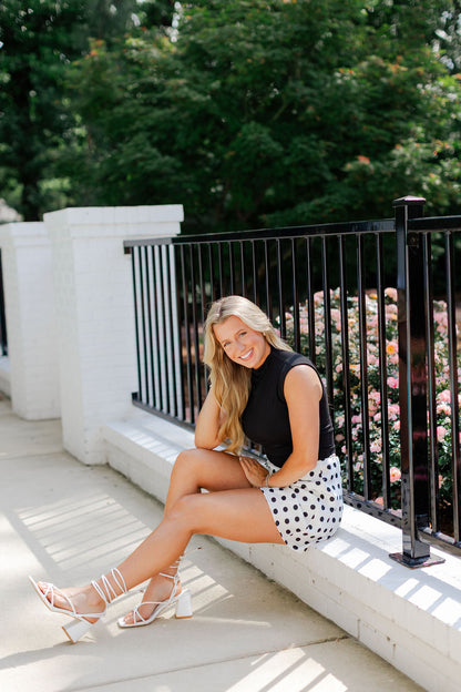 Polka Dot Mini Skirt