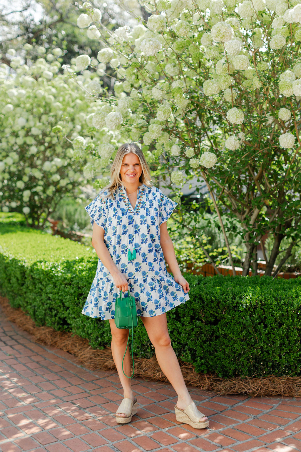 Ruffle Sleeve Floral Print Dress