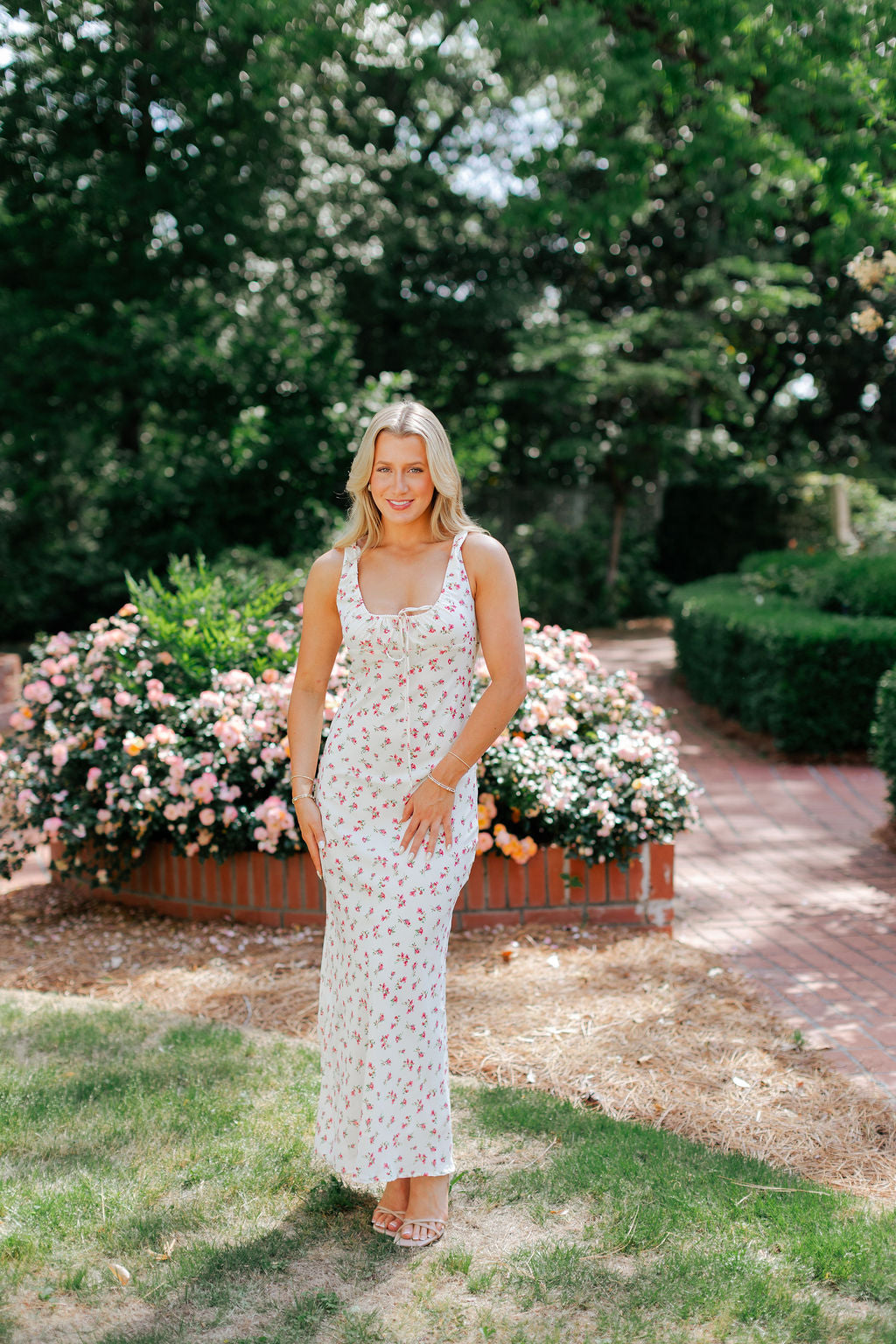 Floral Satin Dress