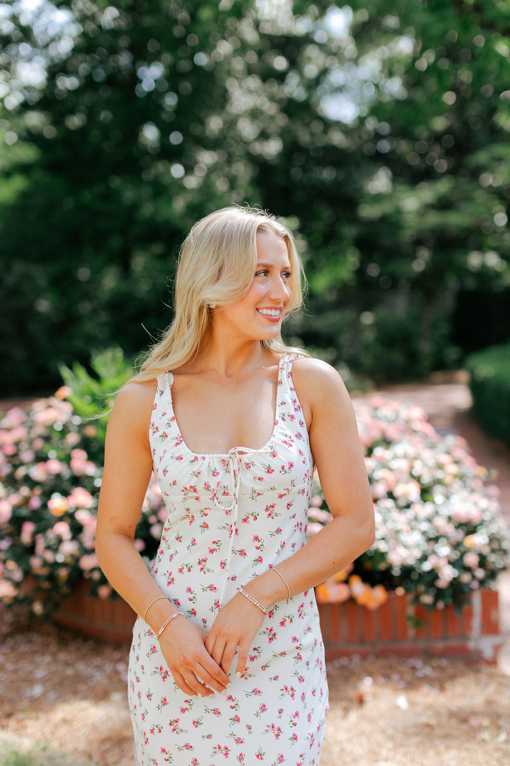 Floral Satin Dress