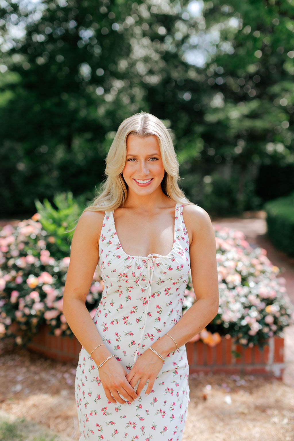 Floral Satin Dress