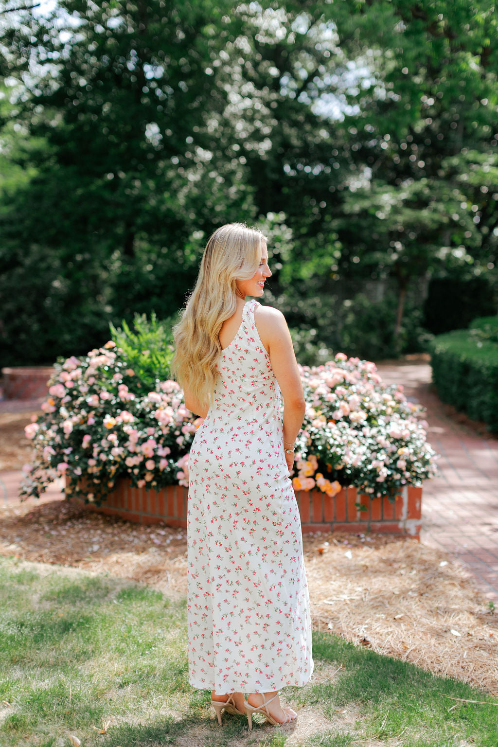 Floral Satin Dress