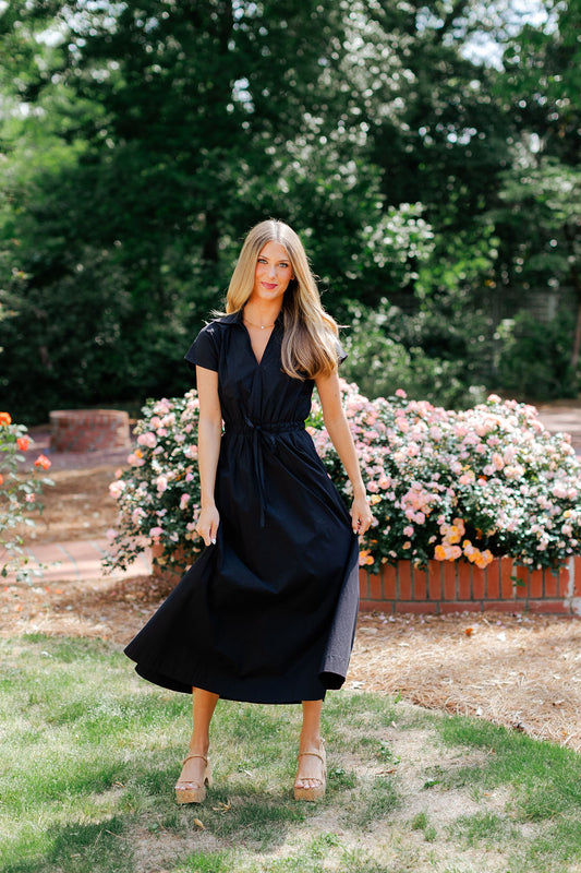Open Back Midi Dress