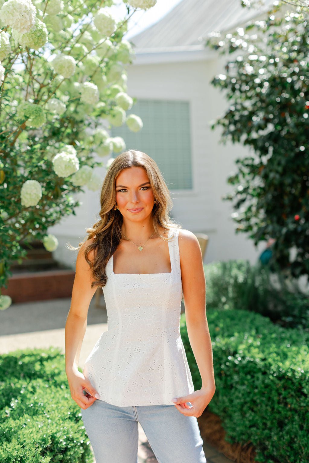 Lyla Eyelet Top