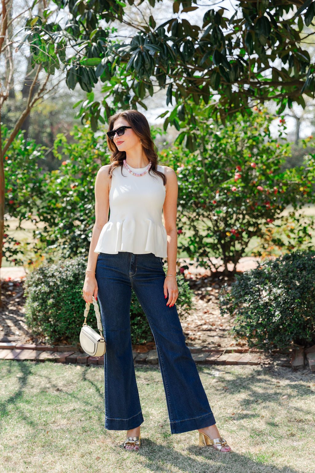 Sleeveless Peplum Top