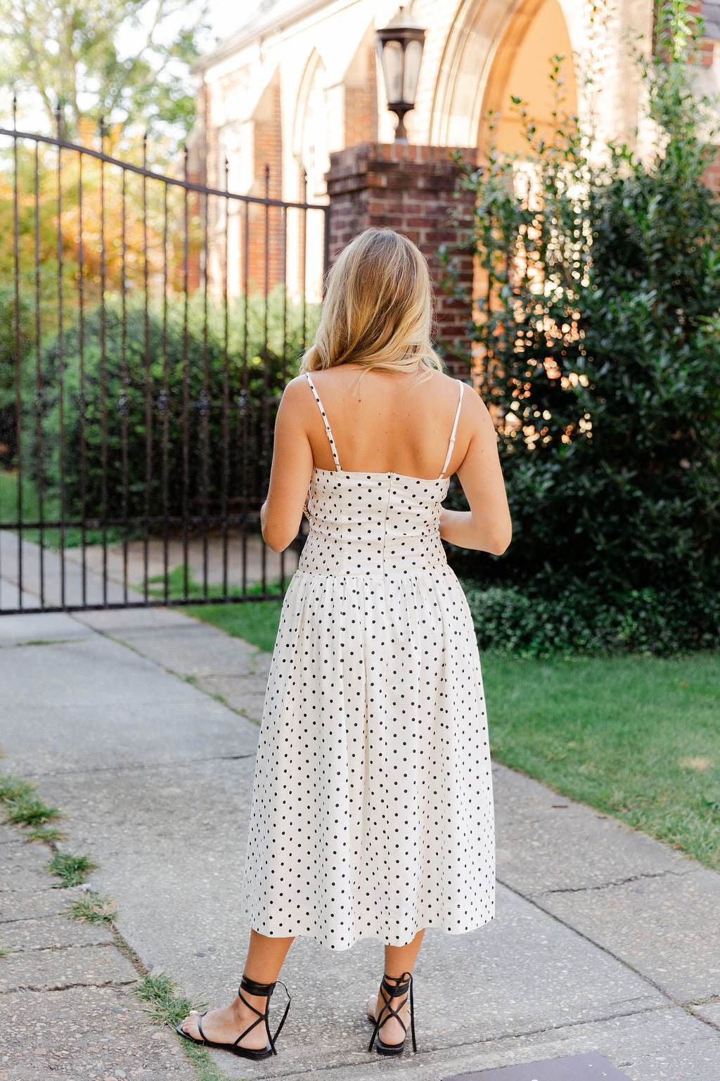 Polka Dot Midi Dress