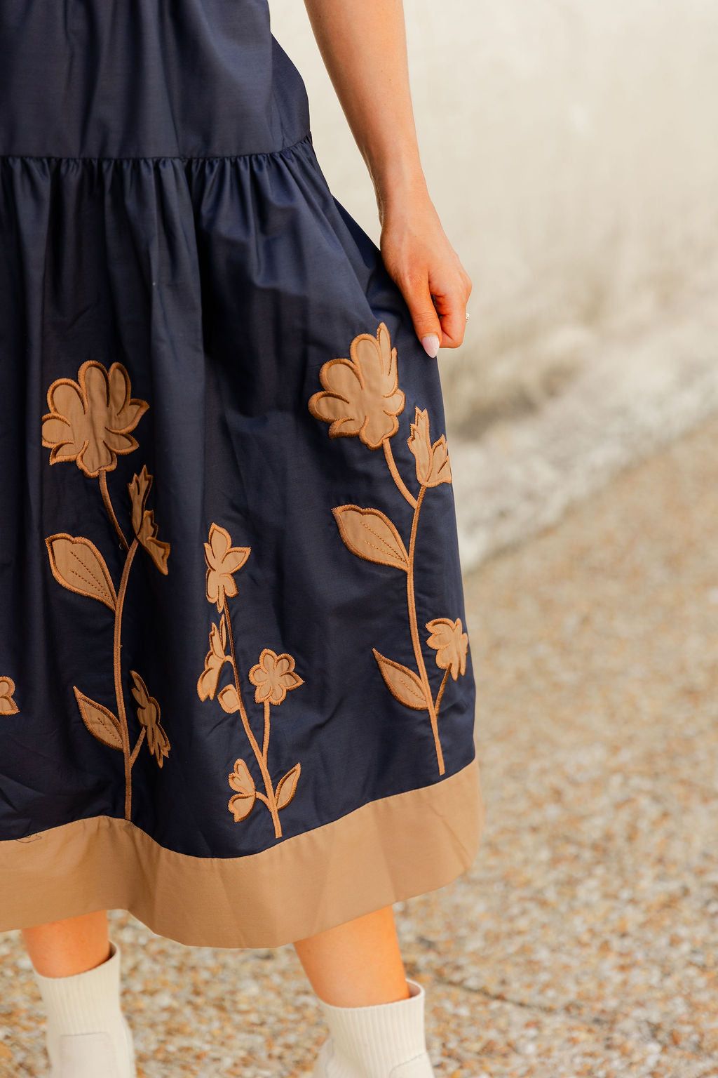 V-Neck Midi Dress