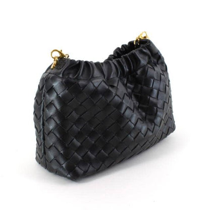 Small Woven Crossby Bag w/Chain Strap