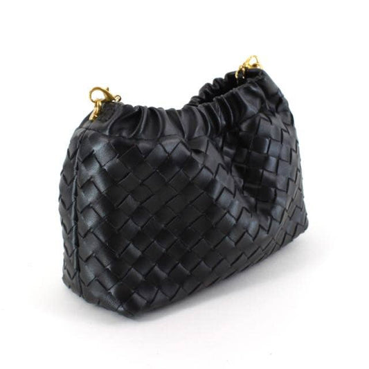 Small Woven Crossby Bag w/Chain Strap