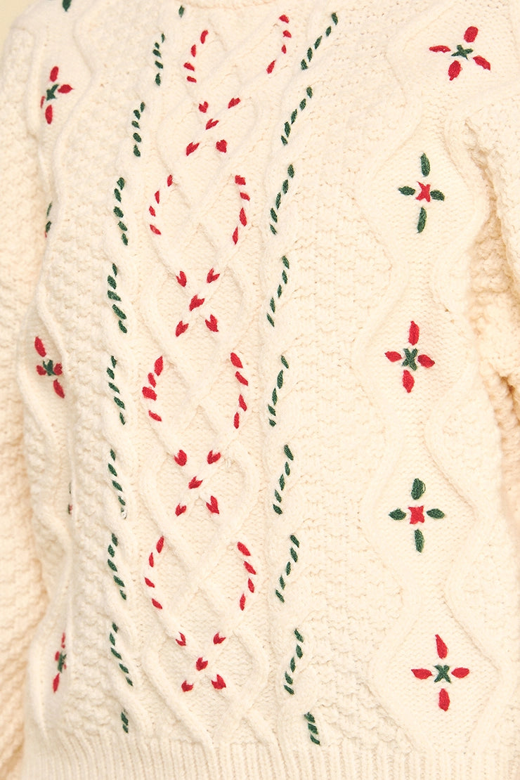 Christmas Stitch Detailed Sweater