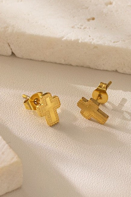 Cross Stud Earring