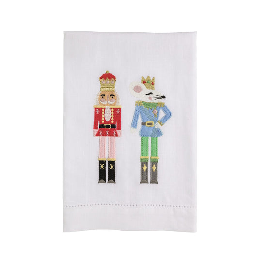 Nutcracker Embroidered Tea Towel
