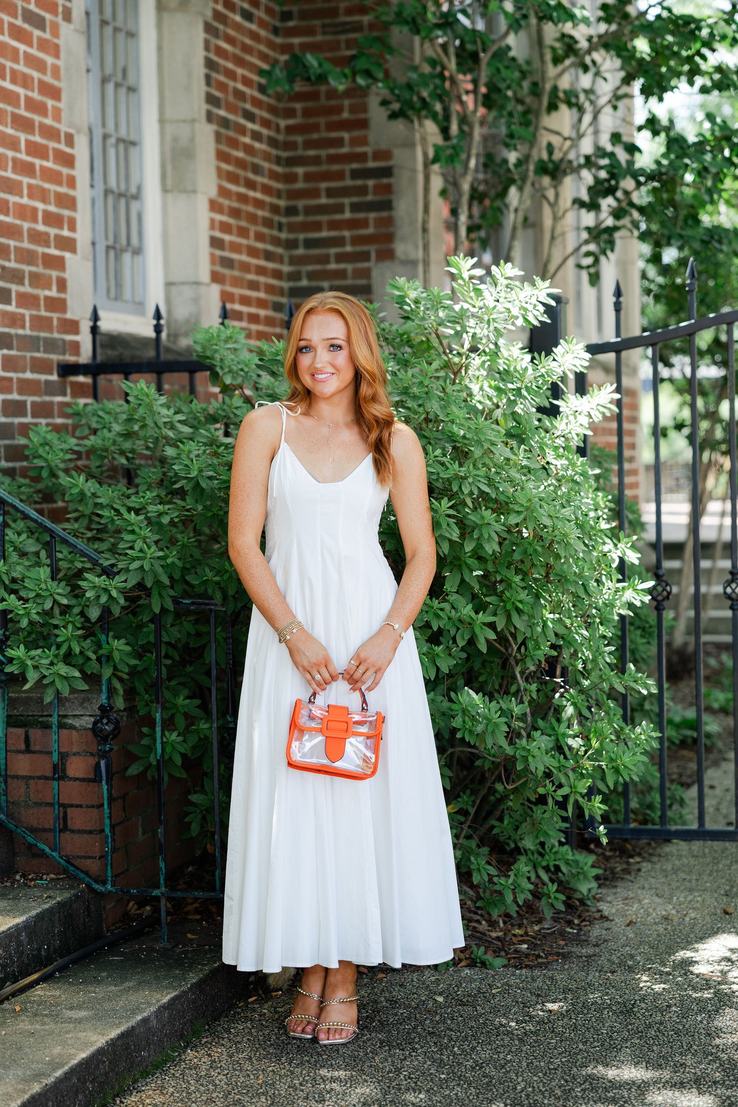Fit & Flare Tie Strap Maxi Dress