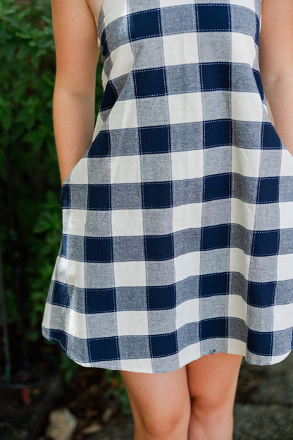Flora Gingham Halter Romper