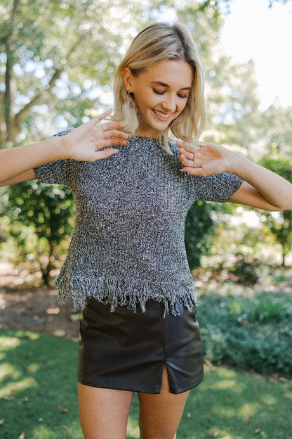Kelly Faux Leather Mini Skirt