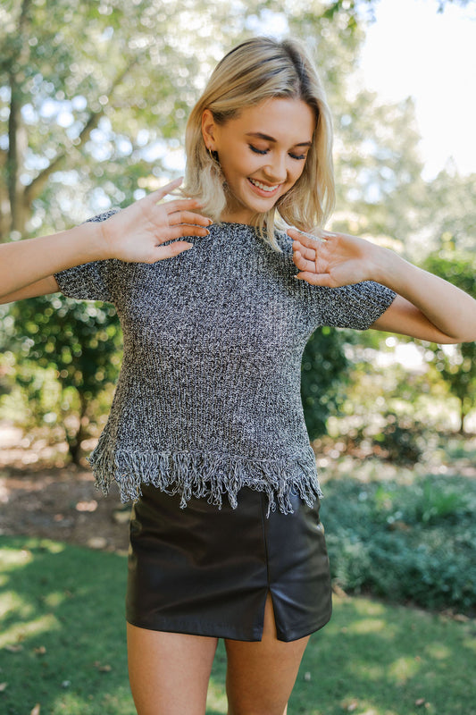Kelly Faux Leather Mini Skirt