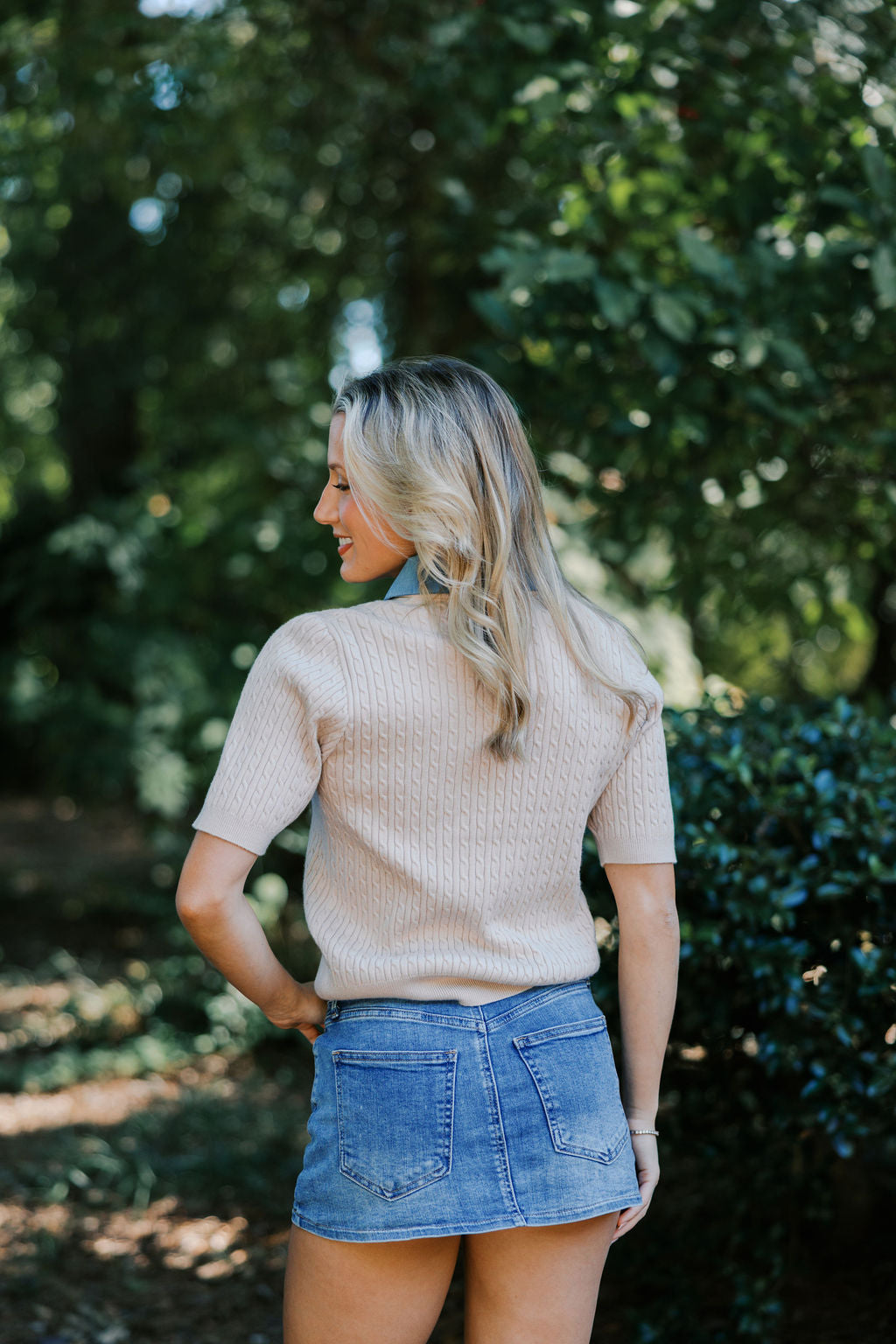 Denim Skort