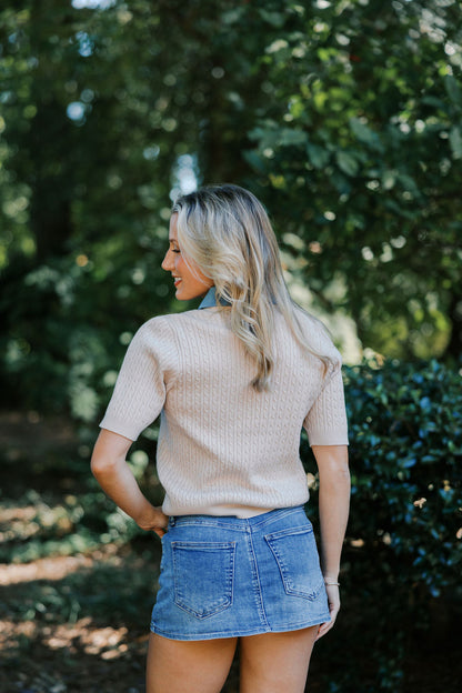 Denim Skort