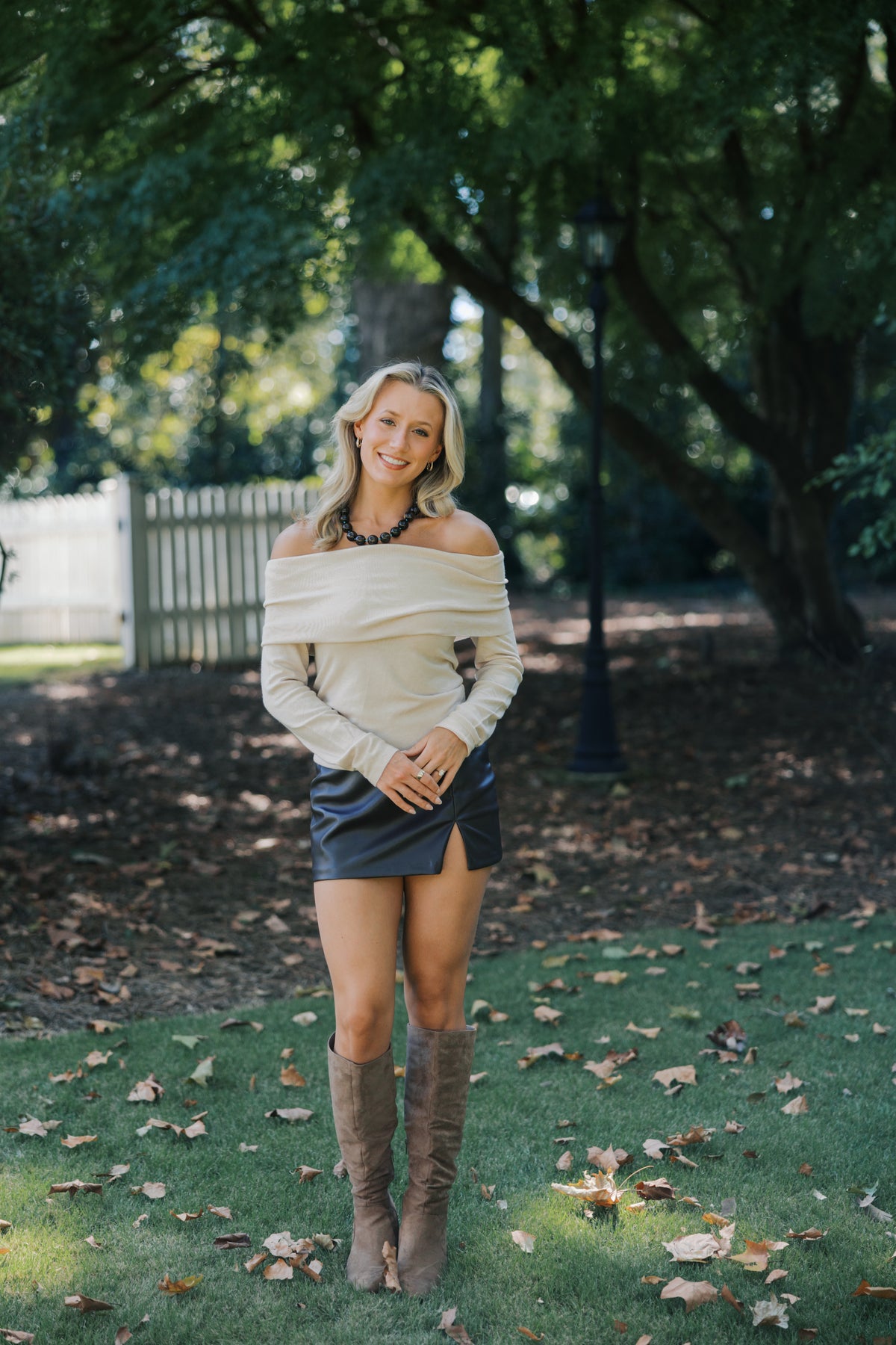 Fold Over Long Sleeve Top