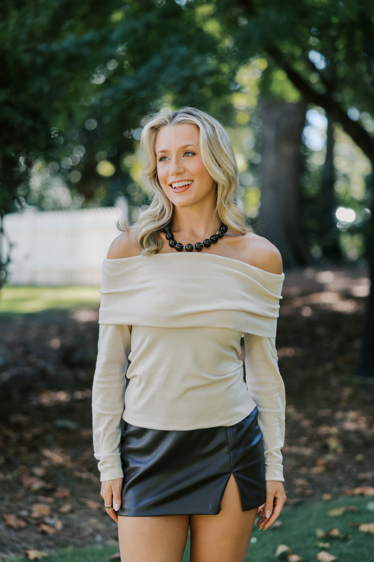 Fold Over Long Sleeve Top
