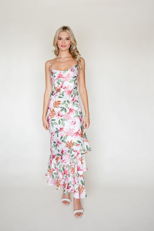 Floral Tiered Maxi Dress