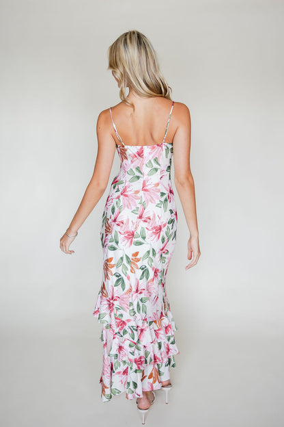 Floral Tiered Maxi Dress