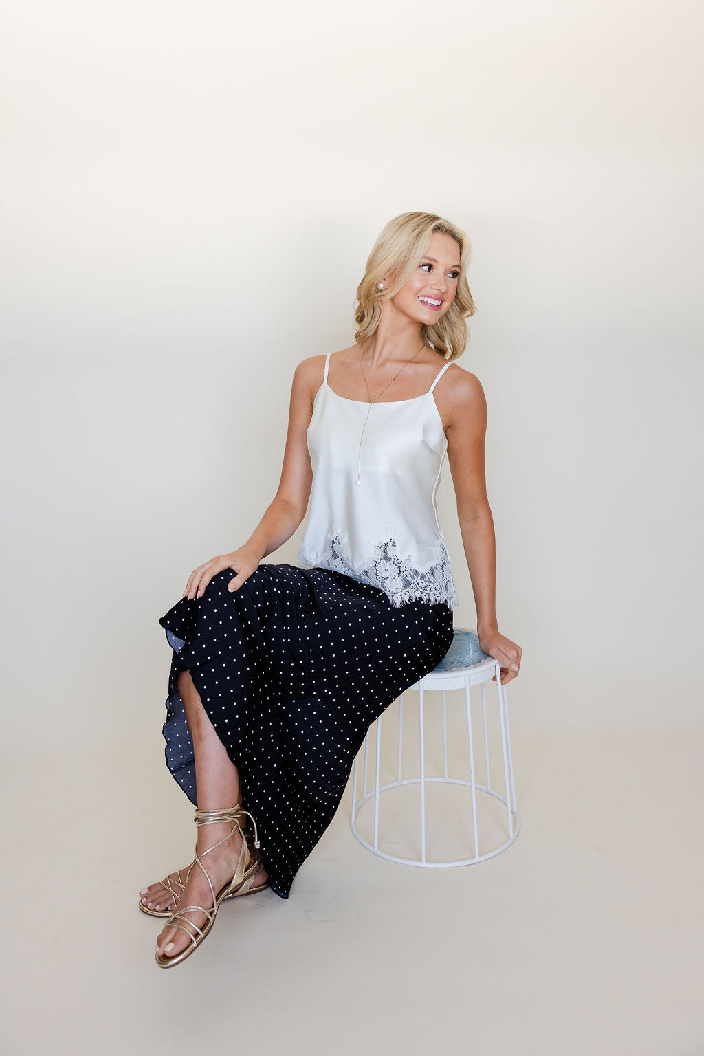 Satin Lace Cami