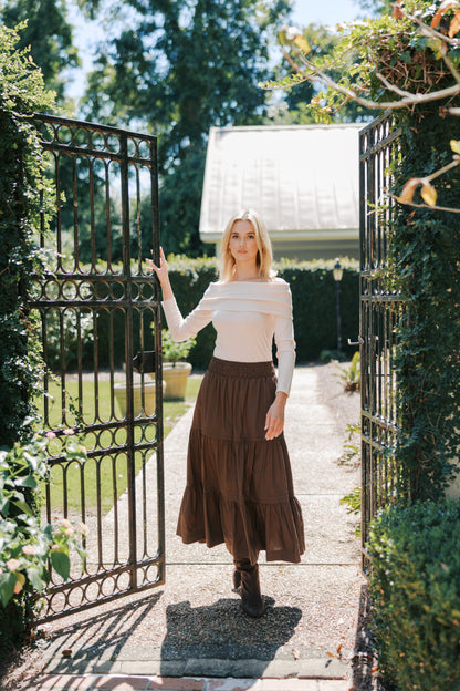 Long Tiered Skirt