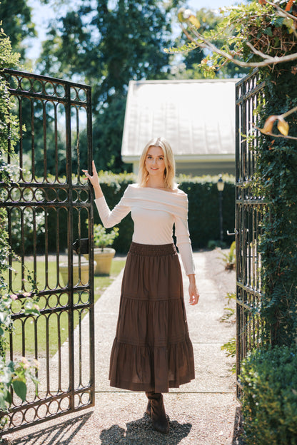 Long Tiered Skirt