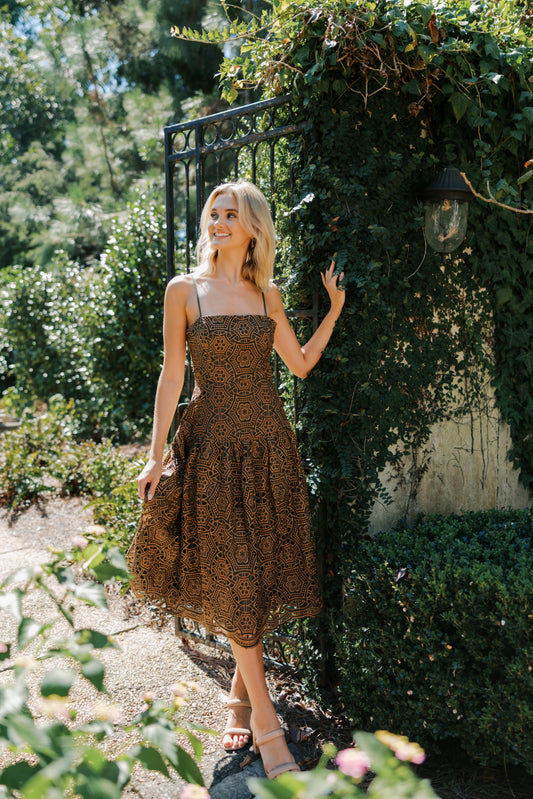 Crochet Scallop Hem Dress