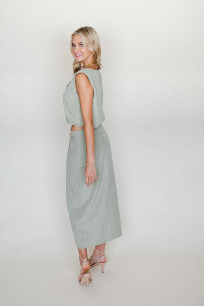 Crop Top & Skirt Set