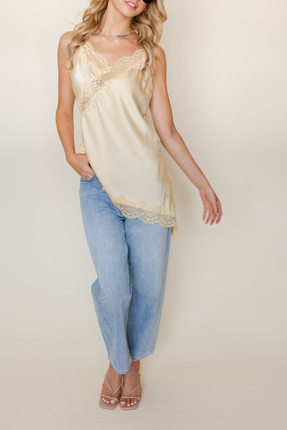 Asymmetric Lace Cami