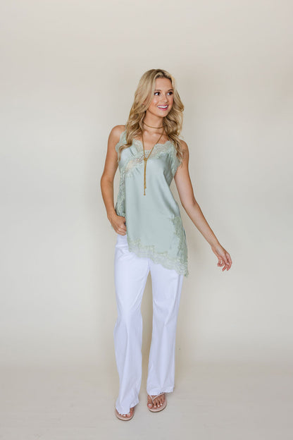 Asymmetric Lace Cami