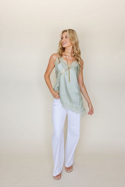 Asymmetric Lace Cami