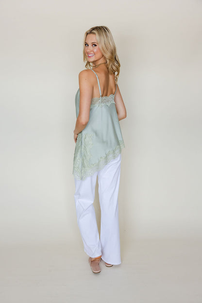 Asymmetric Lace Cami