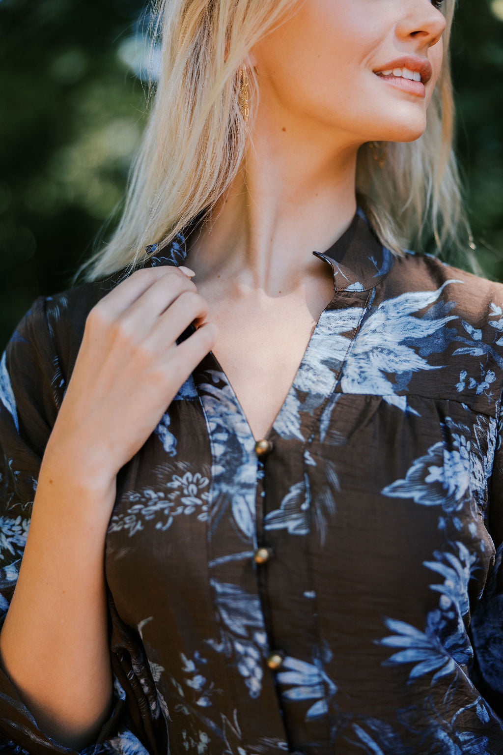 Quarter Sleeve Dress with Waist Tie