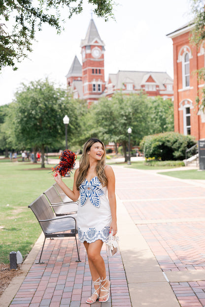 3D Floral Mini Dress